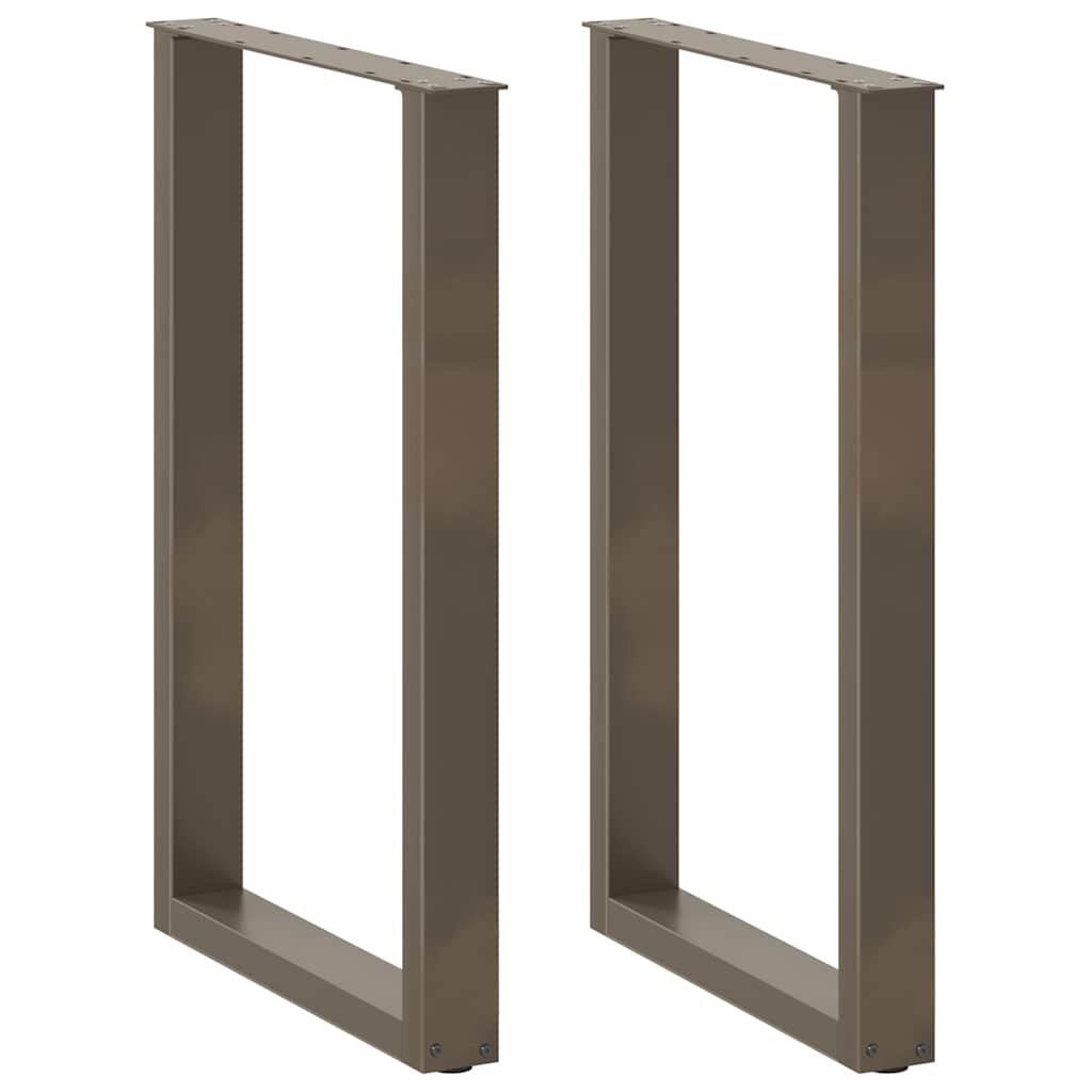 vidaXL Eettafelpoten 2 st U-vormig 90x(72-73) cm staal wit
