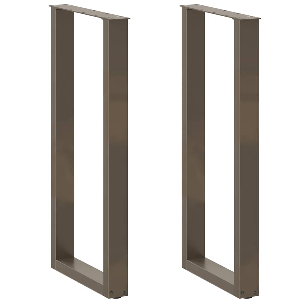 vidaXL Eettafelpoten 2 st U-vormig 90x(72-73) cm staal wit