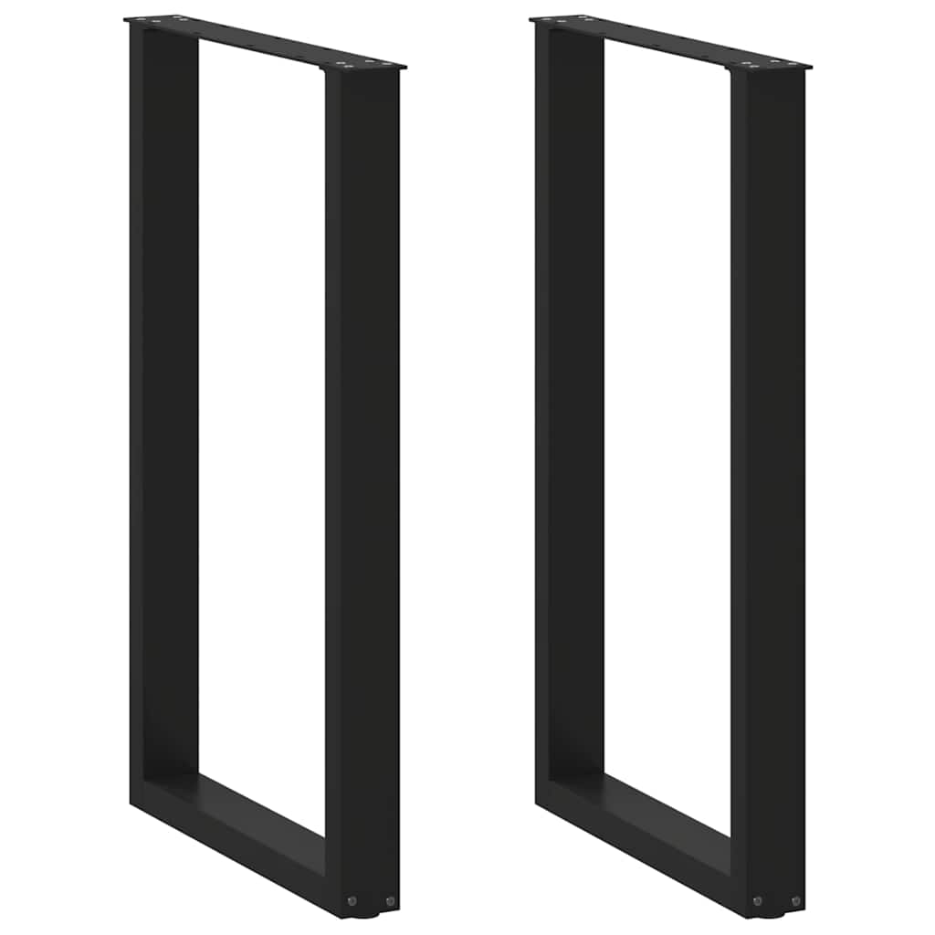 vidaXL Eettafelpoten 2 st U-vormig 90x(72-73) cm staal wit