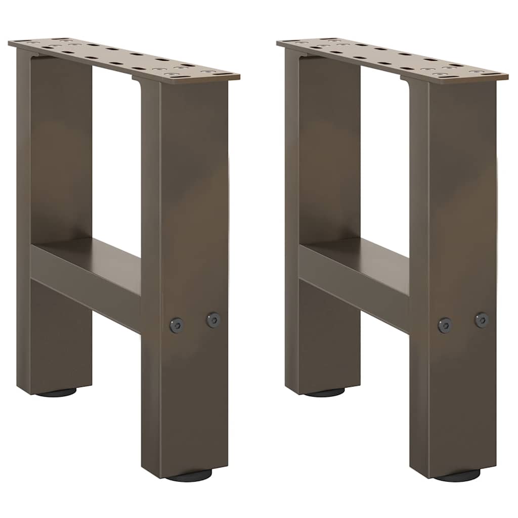 vidaXL Eettafelpoten 2 st 60x(72-73) cm staal zwart