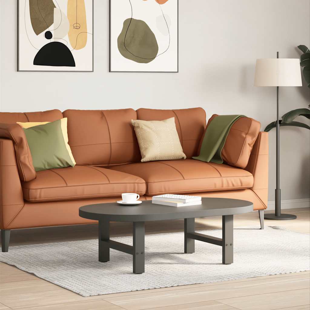 vidaXL Eettafelpoten 2 st 60x(72-73) cm staal zwart