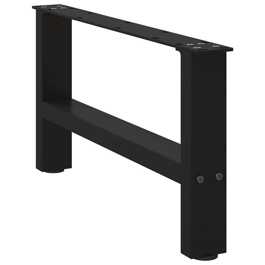 vidaXL Eettafelpoten 2 st 60x(72-73) cm staal zwart
