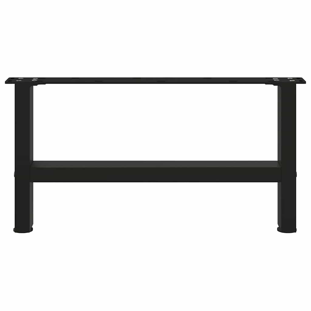 vidaXL Eettafelpoten 2 st 60x(72-73) cm staal zwart