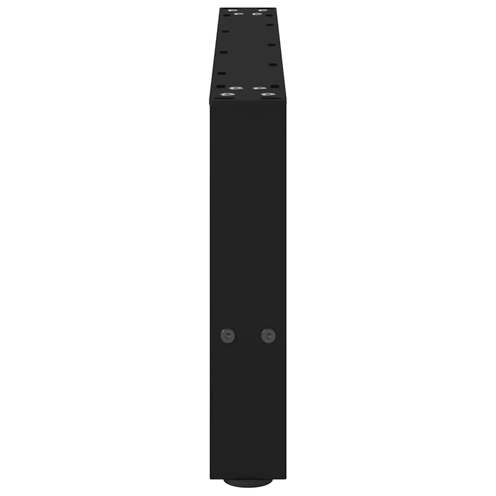 vidaXL Eettafelpoten 2 st 60x(72-73) cm staal zwart