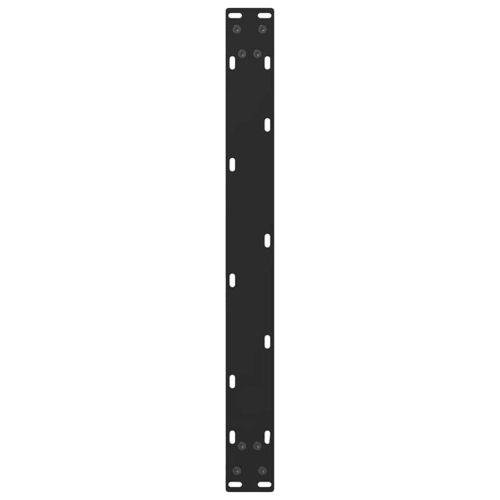 vidaXL Eettafelpoten 2 st 60x(72-73) cm staal zwart