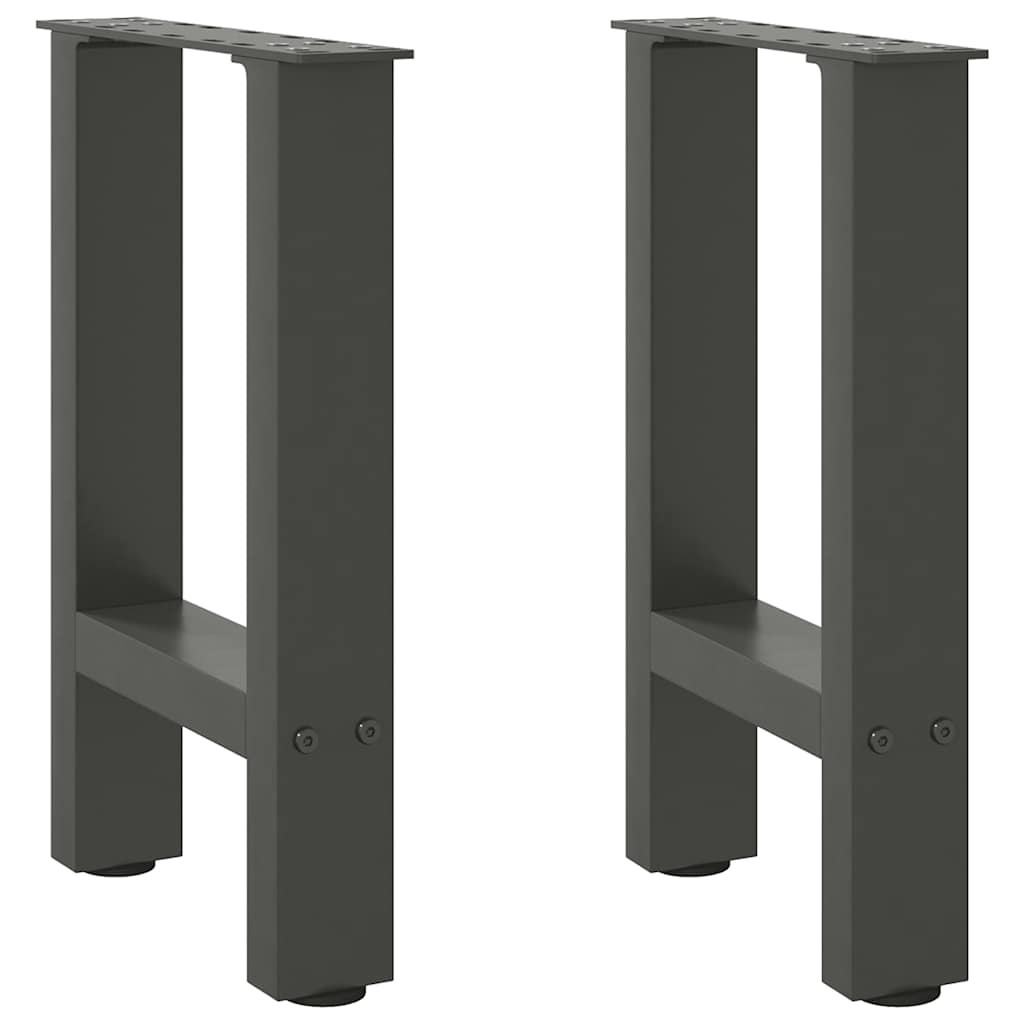 vidaXL Eettafelpoten 2 st 60x(72-73) cm staal zwart