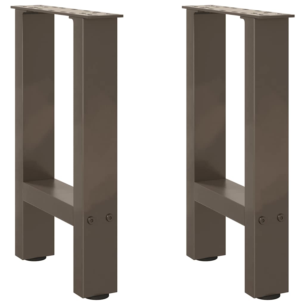 vidaXL Eettafelpoten 2 st 60x(72-73) cm staal zwart