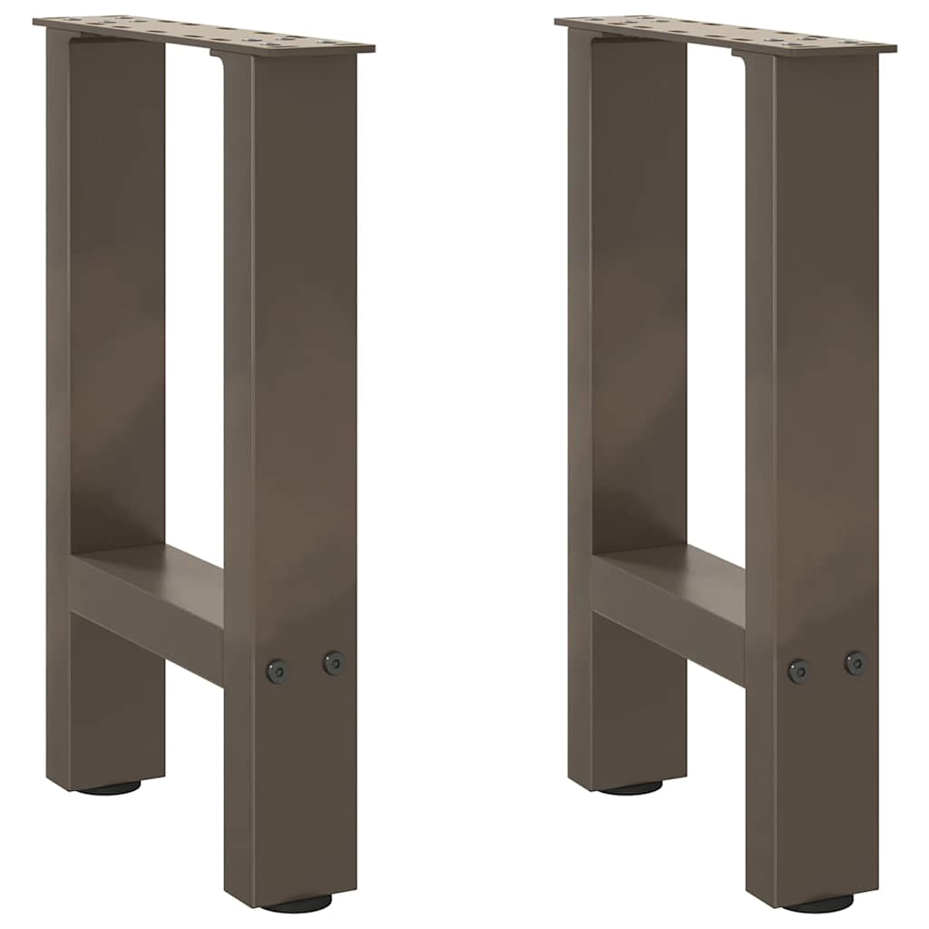 vidaXL Eettafelpoten 2 st 60x(72-73) cm staal zwart