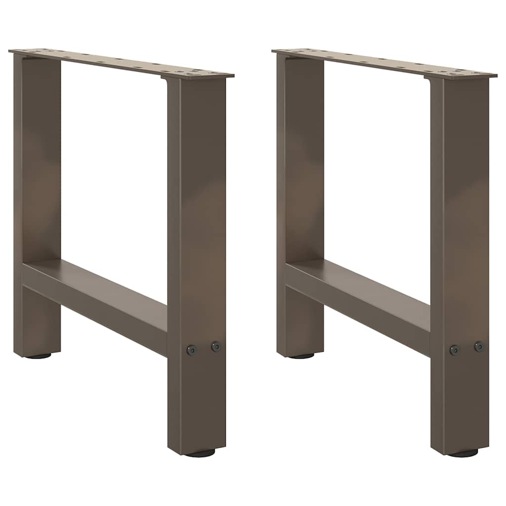 vidaXL Eettafelpoten 2 st 60x(72-73) cm staal zwart