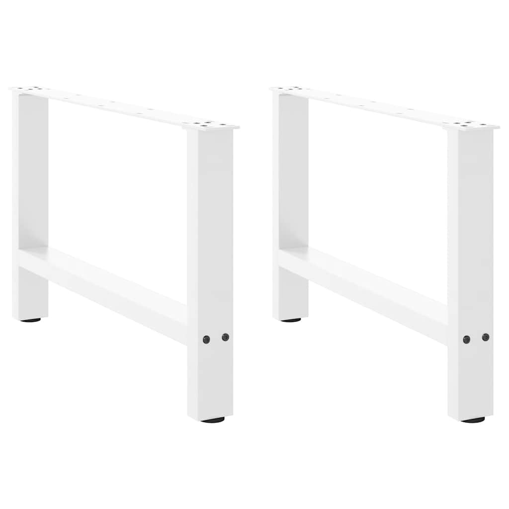 vidaXL Eettafelpoten 2 st 60x(72-73) cm staal zwart
