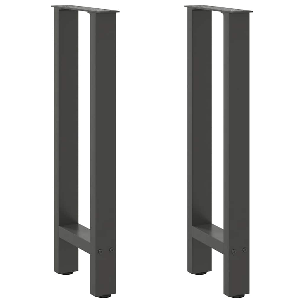vidaXL Eettafelpoten 2 st 60x(72-73) cm staal zwart
