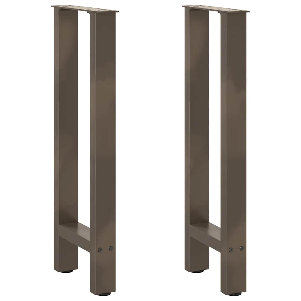 vidaXL Eettafelpoten 2 st 60x(72-73) cm staal zwart