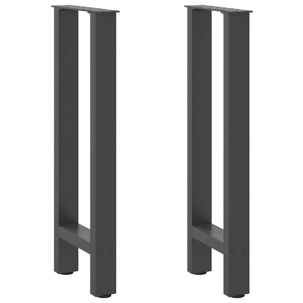 vidaXL Eettafelpoten 2 st 60x(72-73) cm staal zwart