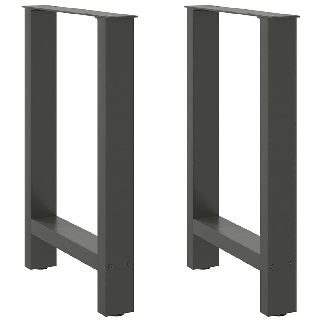 vidaXL Eettafelpoten 2 st 60x(72-73) cm staal zwart