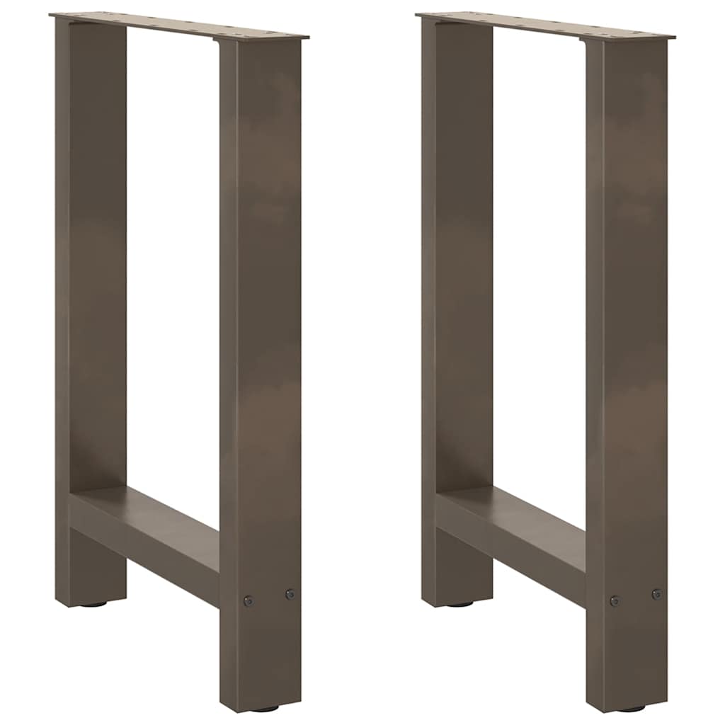 vidaXL Eettafelpoten 2 st 60x(72-73) cm staal zwart