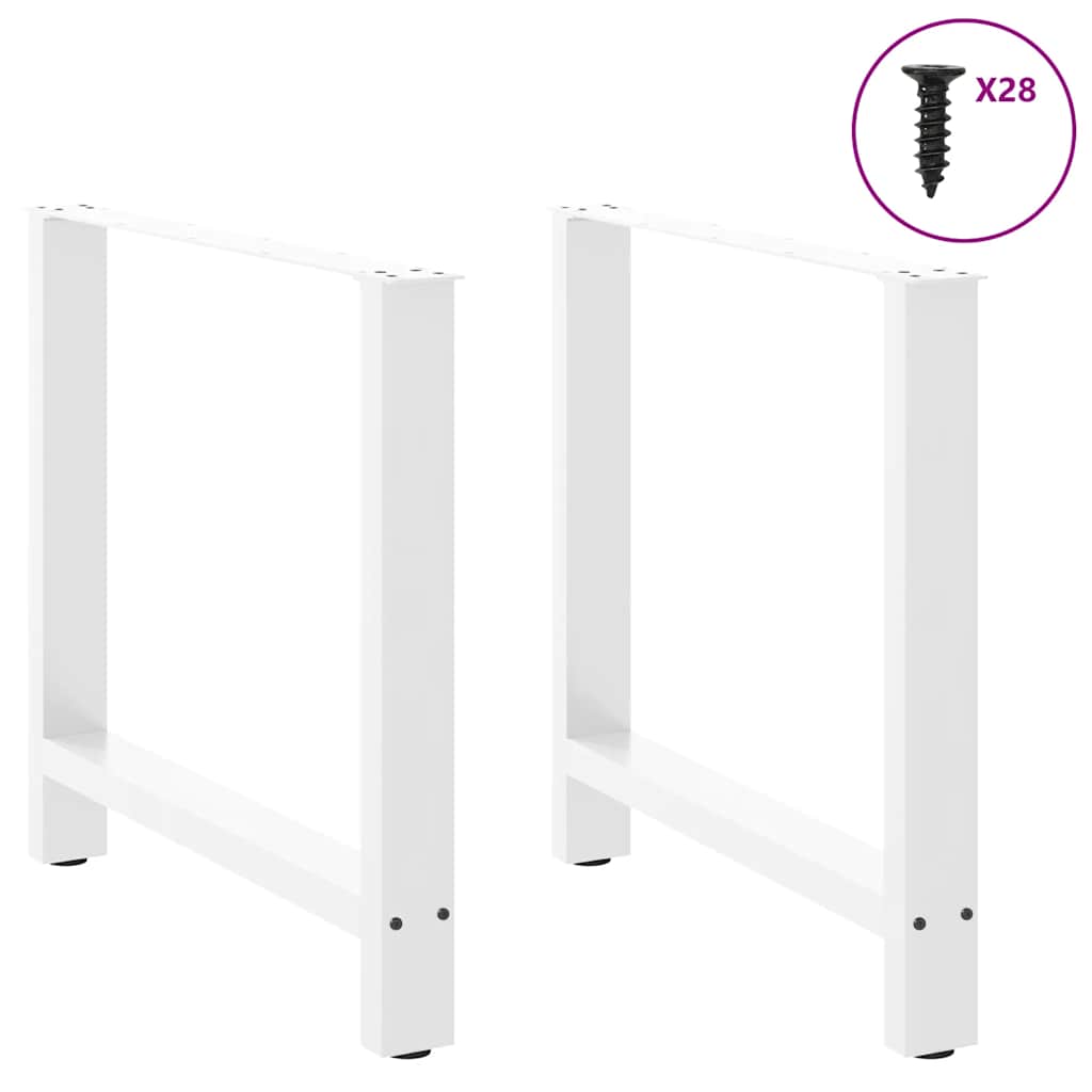 vidaXL Eettafelpoten 2 st 60x(72-73) cm staal zwart