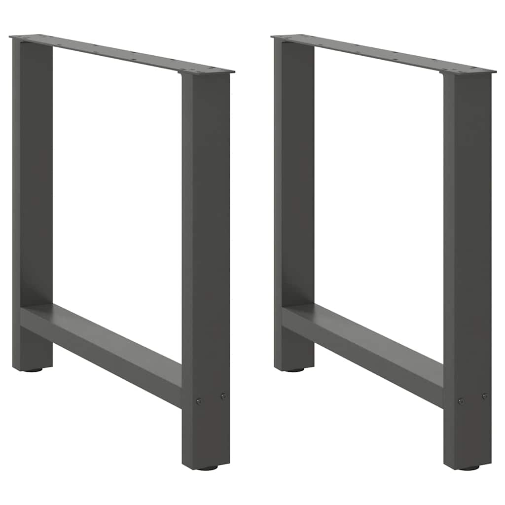 vidaXL Eettafelpoten 2 st 60x(72-73) cm staal zwart