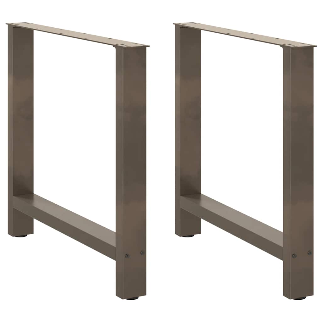 vidaXL Eettafelpoten 2 st 60x(72-73) cm staal zwart