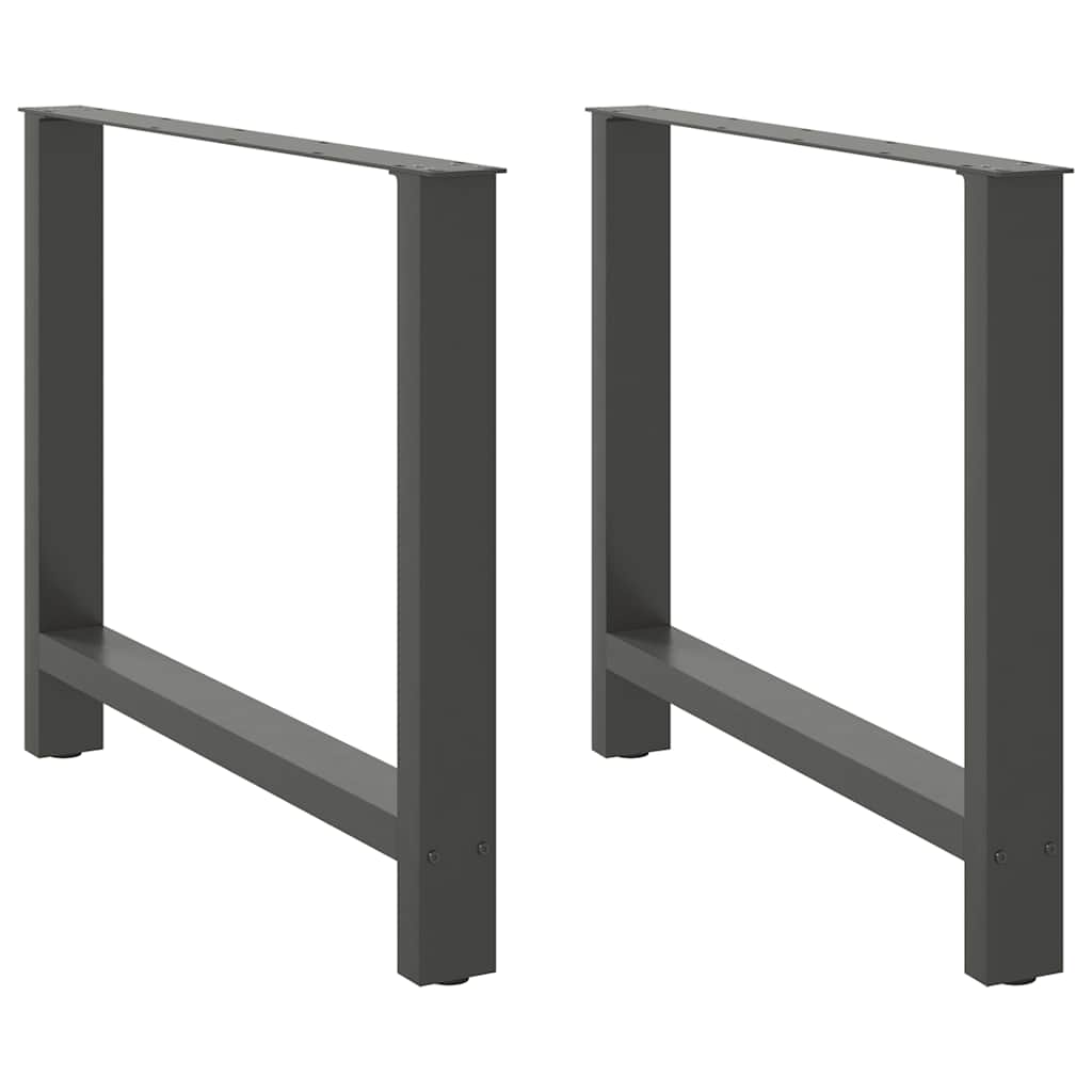 vidaXL Eettafelpoten 2 st 60x(72-73) cm staal zwart