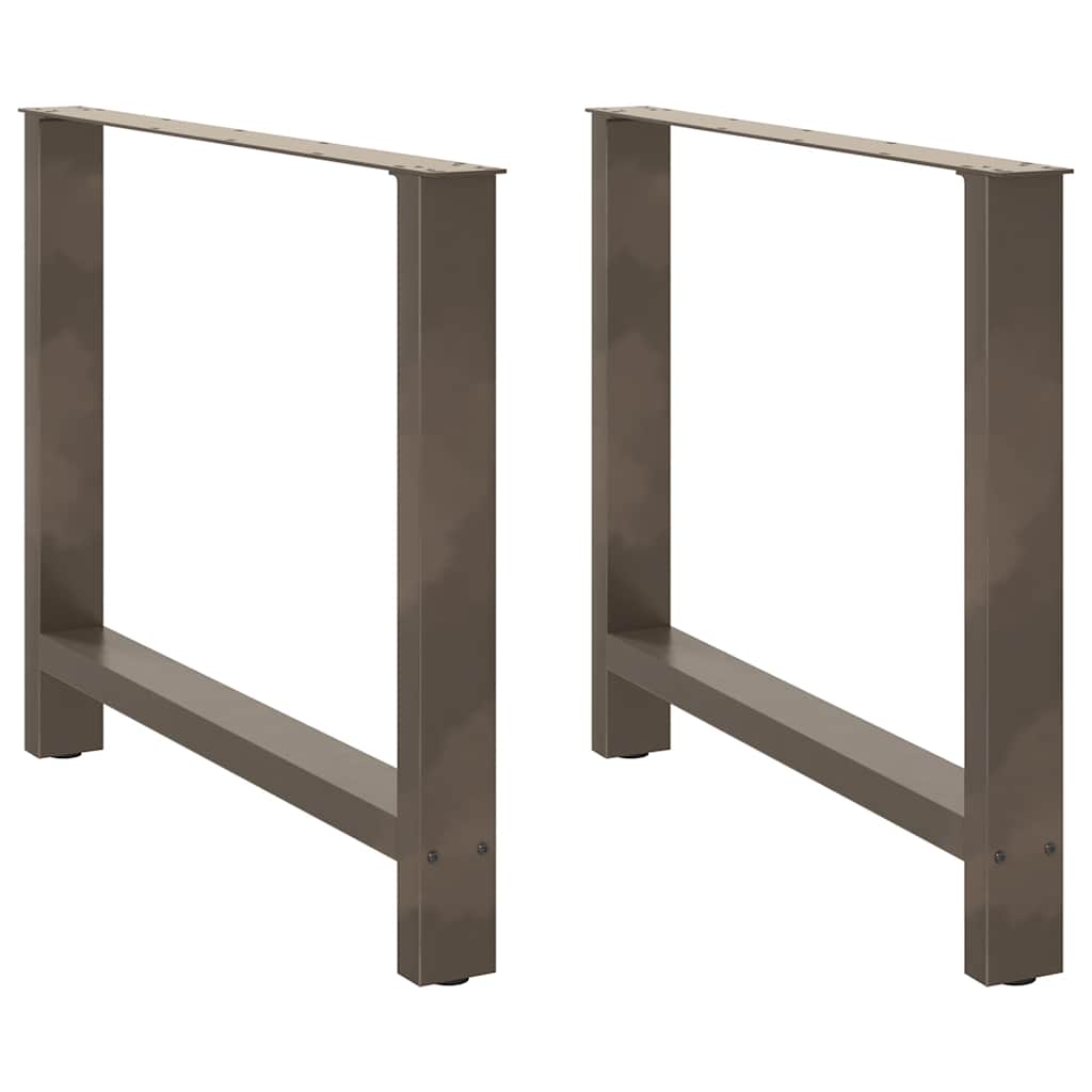 vidaXL Eettafelpoten 2 st 60x(72-73) cm staal zwart