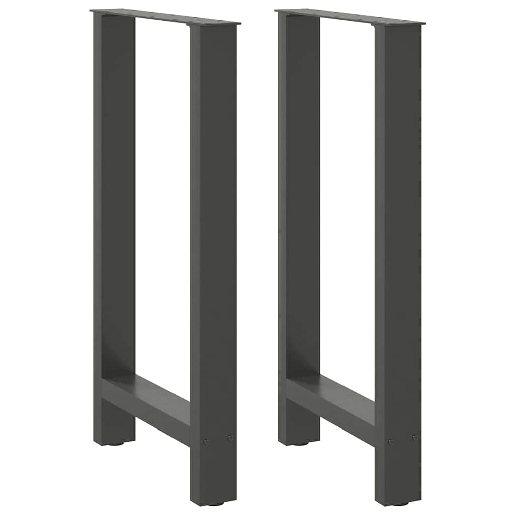 vidaXL Eettafelpoten 2 st 60x(72-73) cm staal zwart