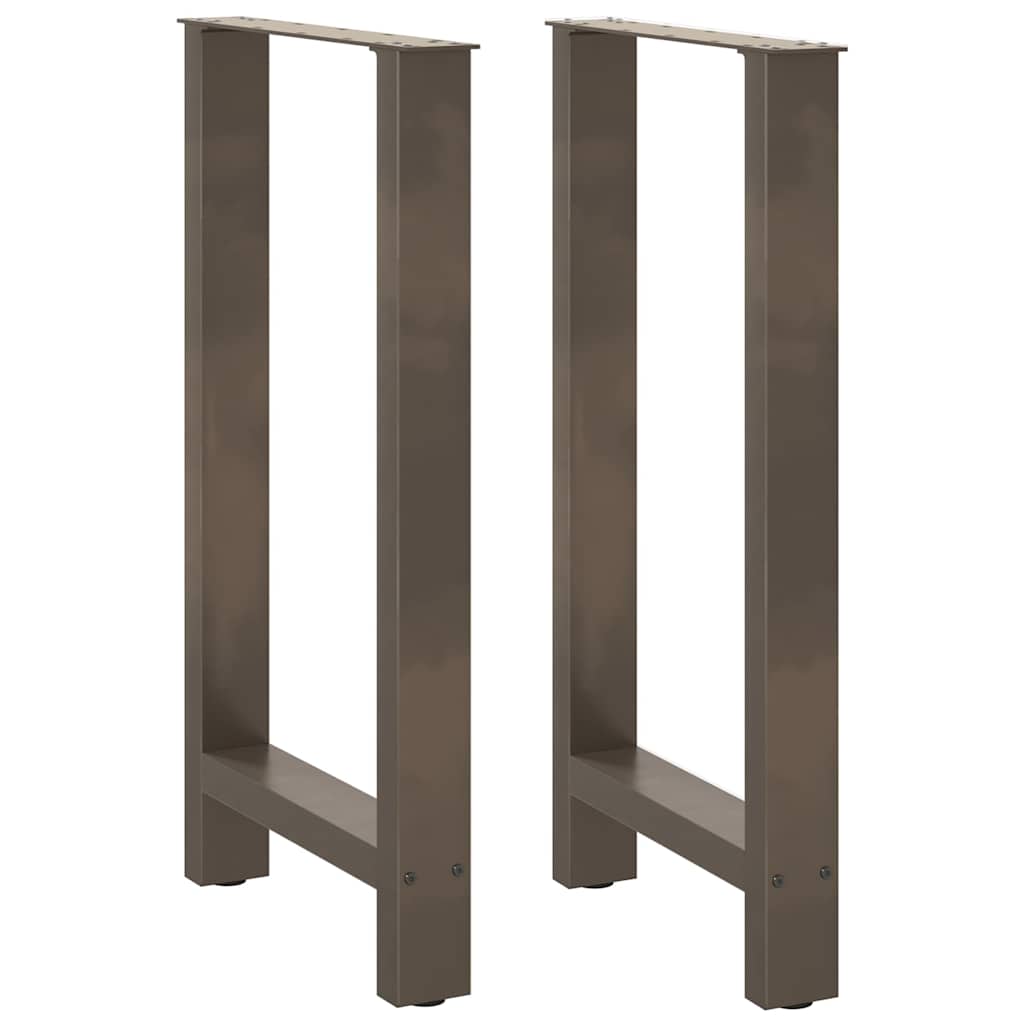 vidaXL Eettafelpoten 2 st 60x(72-73) cm staal zwart