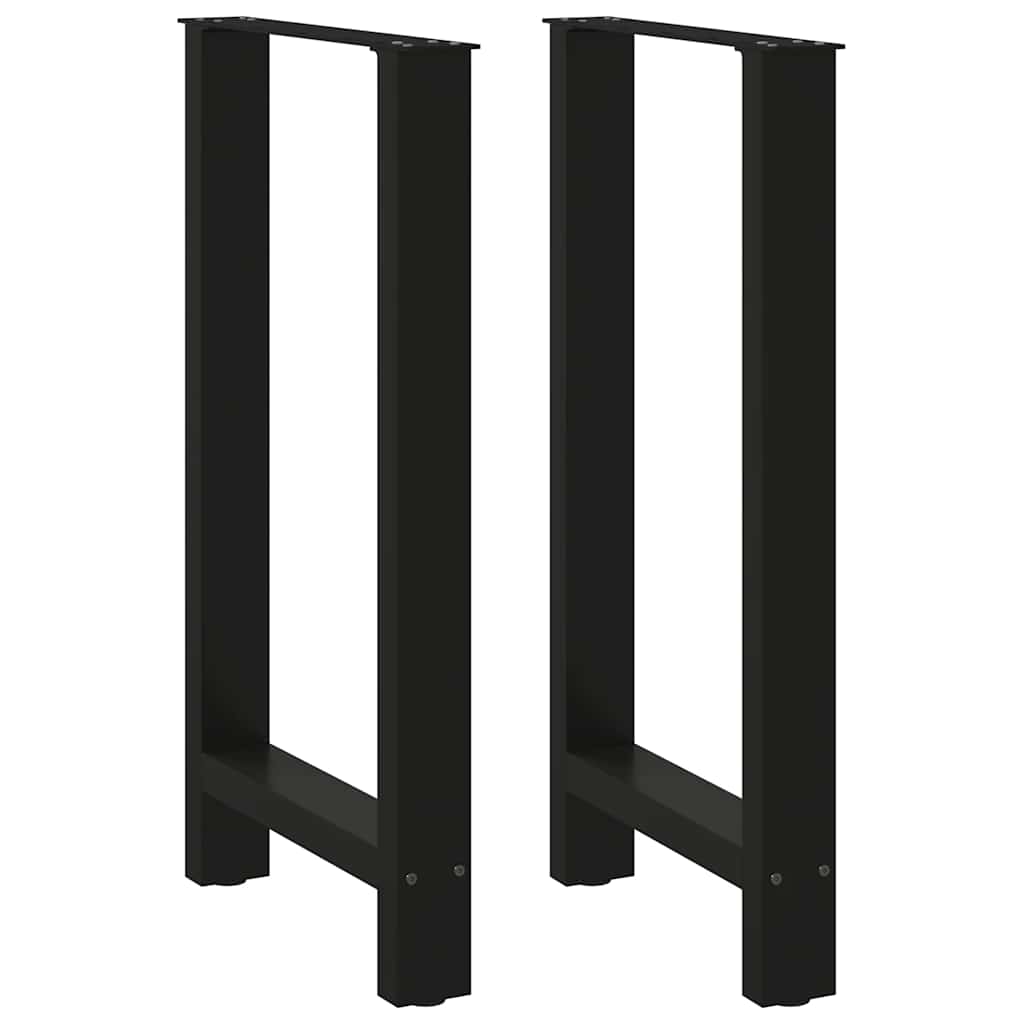 vidaXL Eettafelpoten 2 st 60x(72-73) cm staal zwart