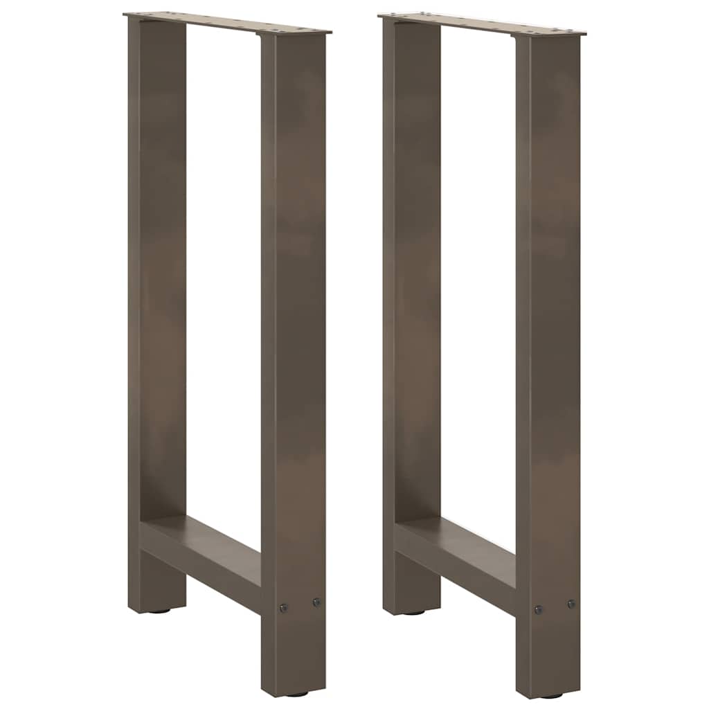 vidaXL Eettafelpoten 2 st 60x(72-73) cm staal zwart