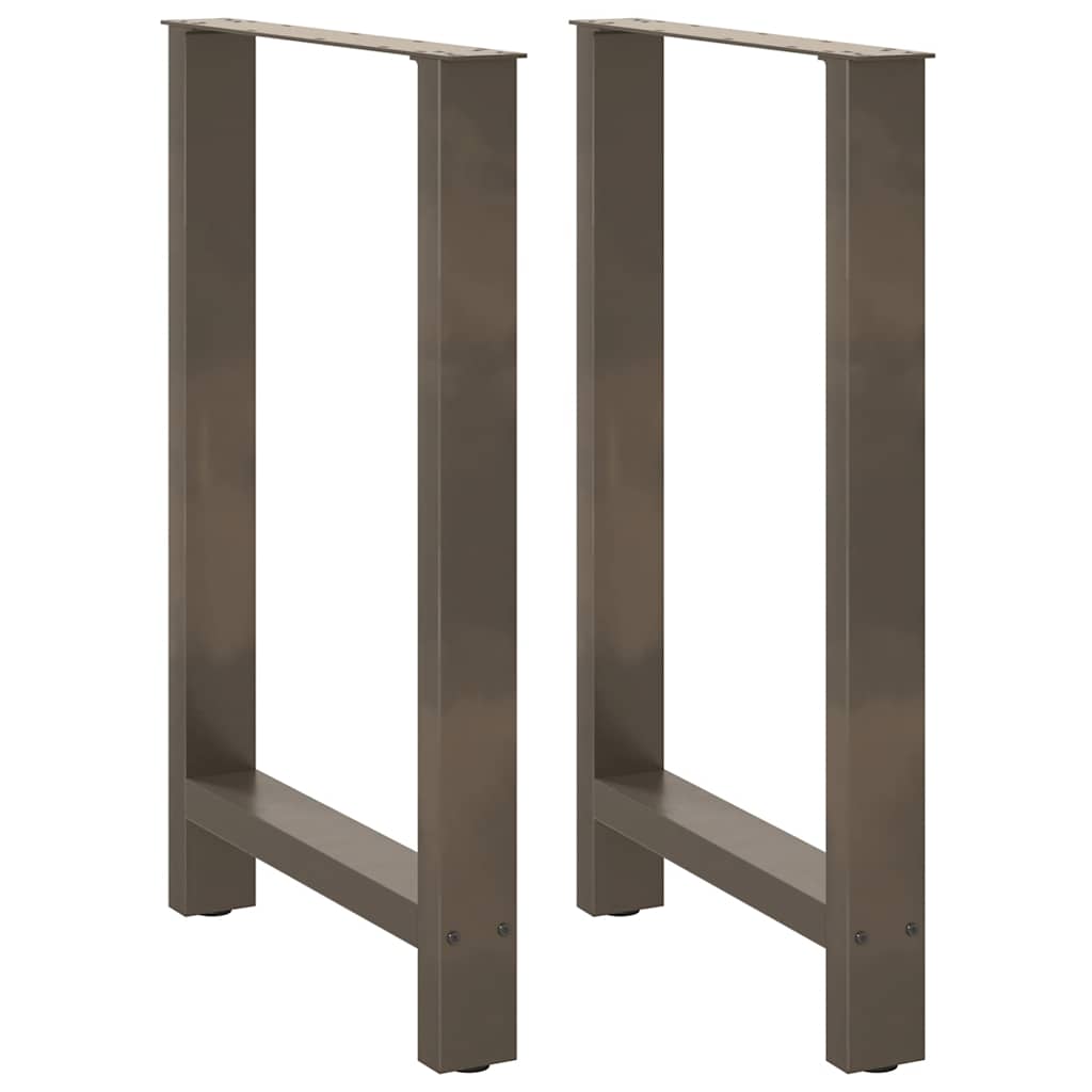 vidaXL Eettafelpoten 2 st 60x(72-73) cm staal zwart