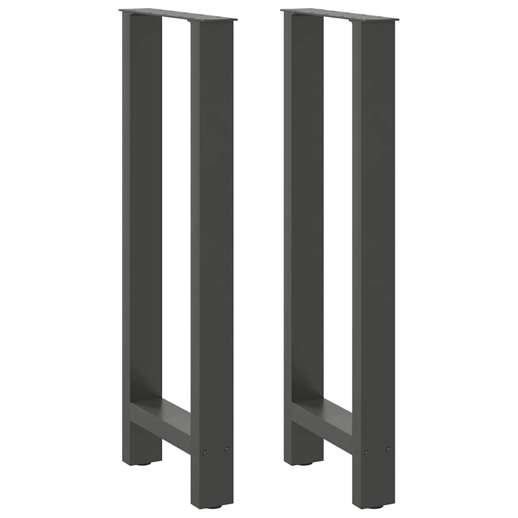 vidaXL Eettafelpoten 2 st 60x(72-73) cm staal zwart