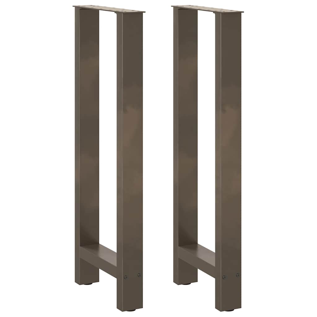 vidaXL Eettafelpoten 2 st 60x(72-73) cm staal zwart