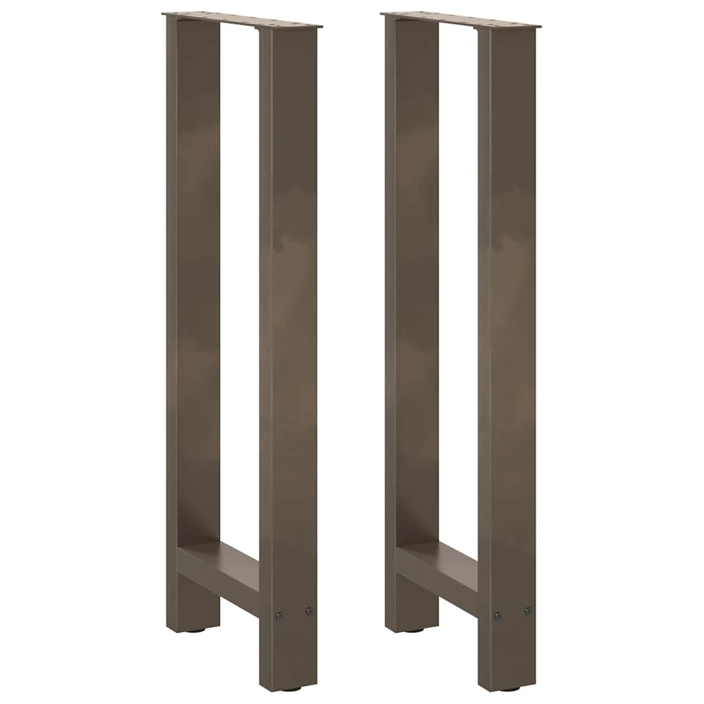 vidaXL Eettafelpoten 2 st 60x(72-73) cm staal zwart