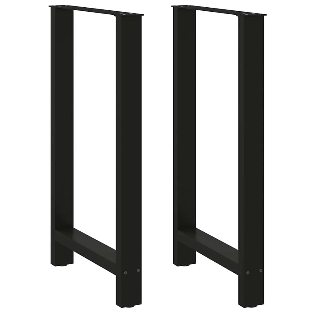 vidaXL Eettafelpoten 2 st 60x(72-73) cm staal zwart