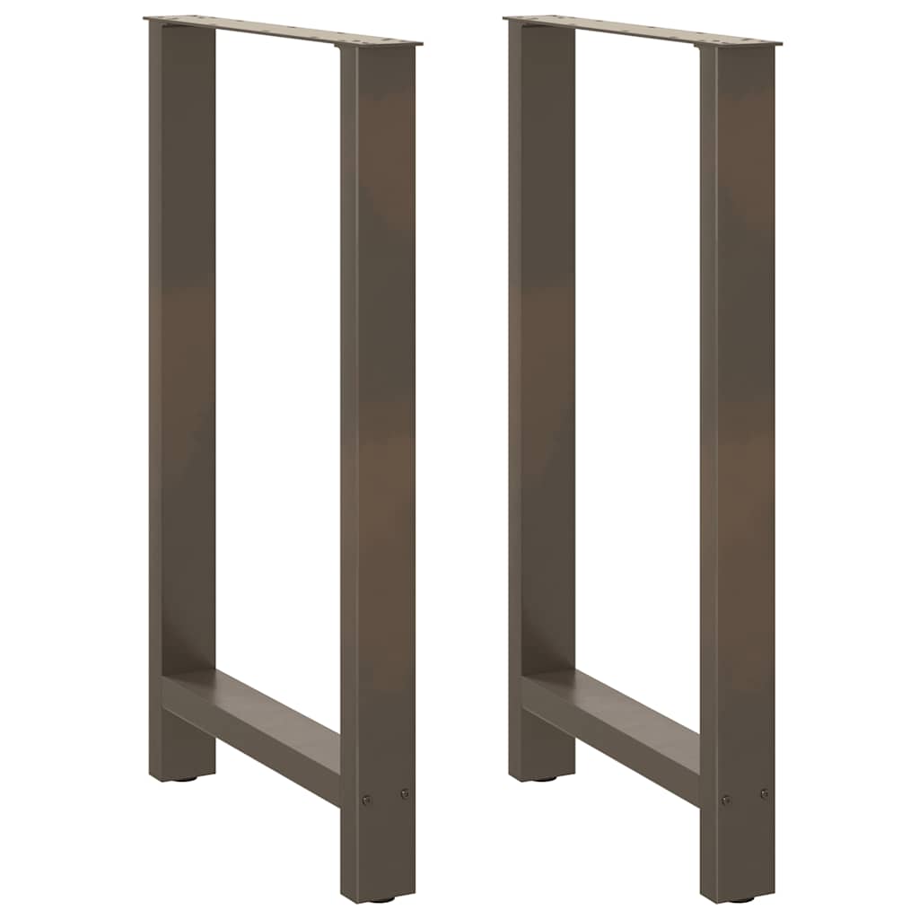 vidaXL Eettafelpoten 2 st 60x(72-73) cm staal zwart