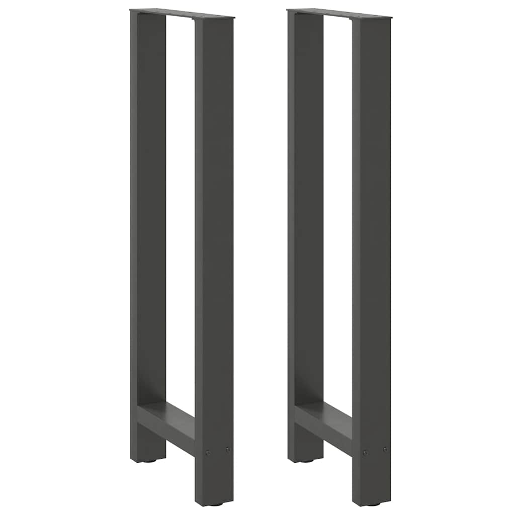 vidaXL Eettafelpoten 2 st 60x(72-73) cm staal zwart