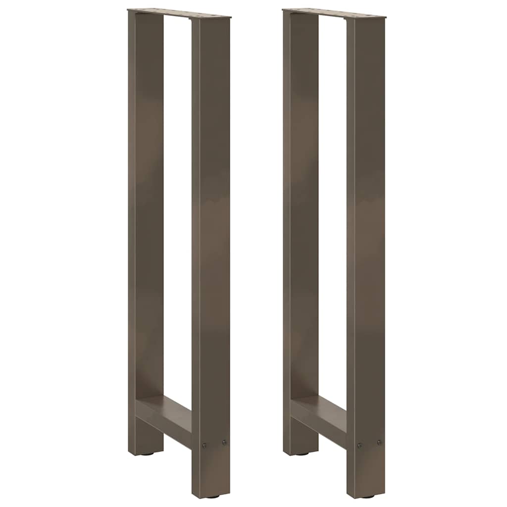 vidaXL Eettafelpoten 2 st 60x(72-73) cm staal zwart