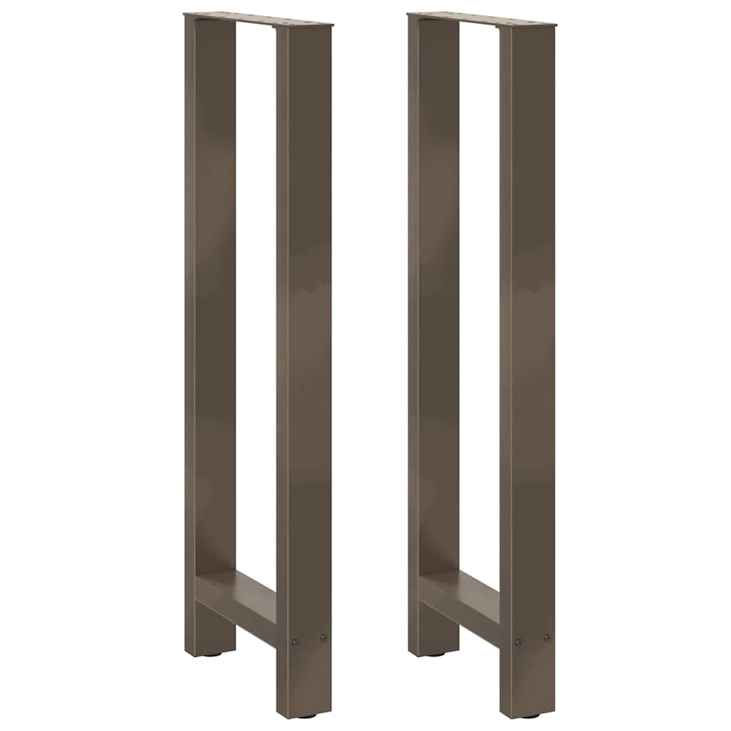 vidaXL Eettafelpoten 2 st 60x(72-73) cm staal zwart