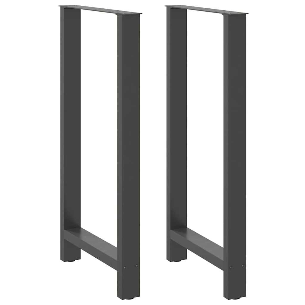 vidaXL Eettafelpoten 2 st 60x(72-73) cm staal zwart