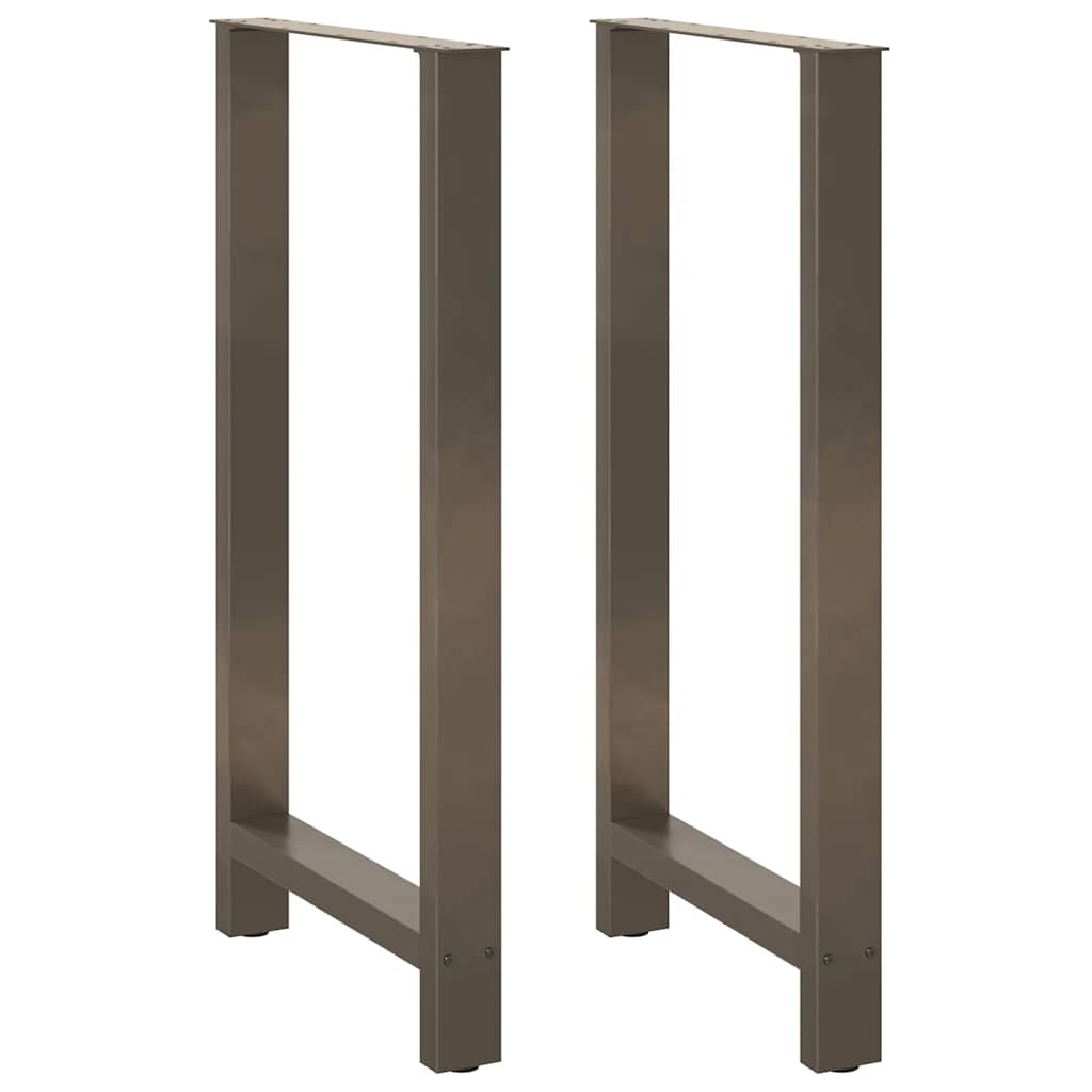 vidaXL Eettafelpoten 2 st 60x(72-73) cm staal zwart