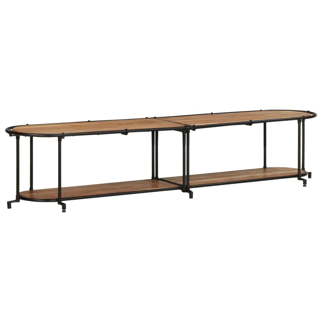 vidaXL Tv-meubel 200x42x40 cm massief gerecycled hout - Aashly