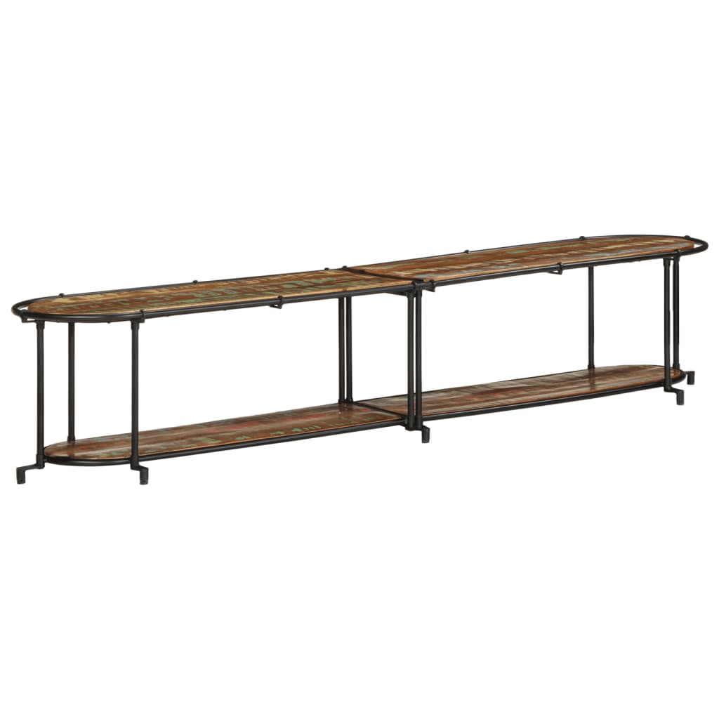 vidaXL Tv-meubel 200x42x40 cm massief gerecycled hout - Aashly