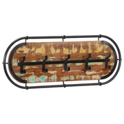 vidaXL Wandkapstok met 5 haken massief acaciahout