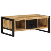 vidaXL Salontafel 90x50x36 cm massief ruw mangohout