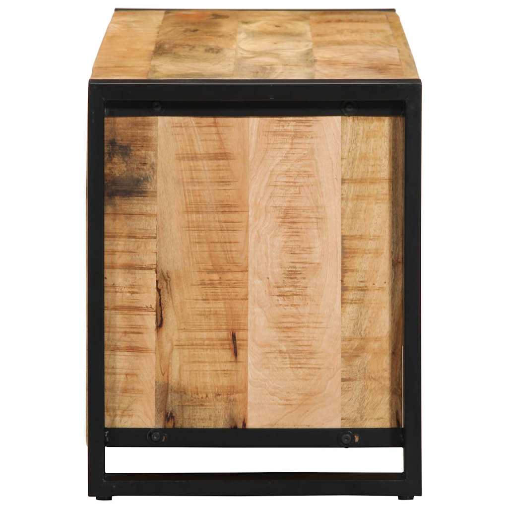 vidaXL Schoenenbank 100x40x50 cm Massief Houten Ruig Mango