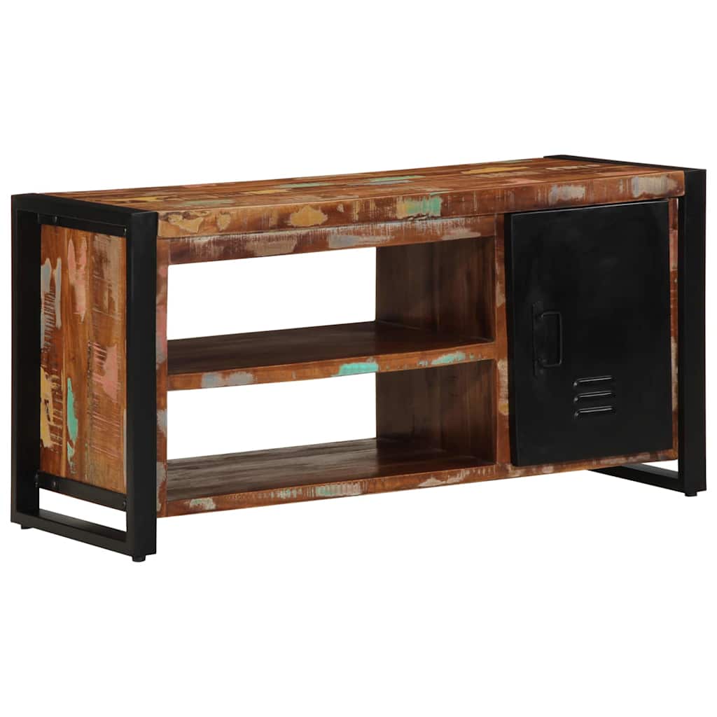 vidaXL Schoenenbank 100x40x50 cm Massief Houten Ruig Mango