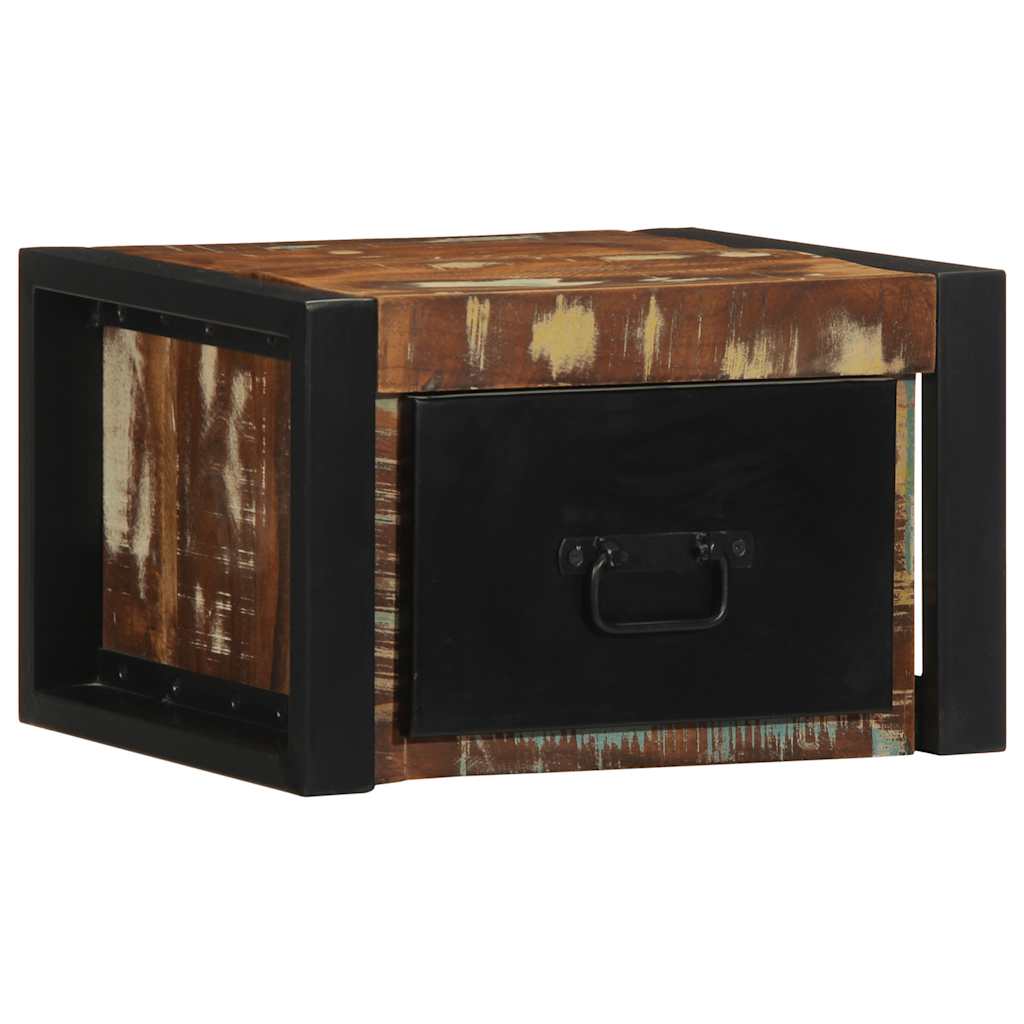 vidaXL Nachtkastje 40x35x25 cm massief ruw mangohout - Aashly