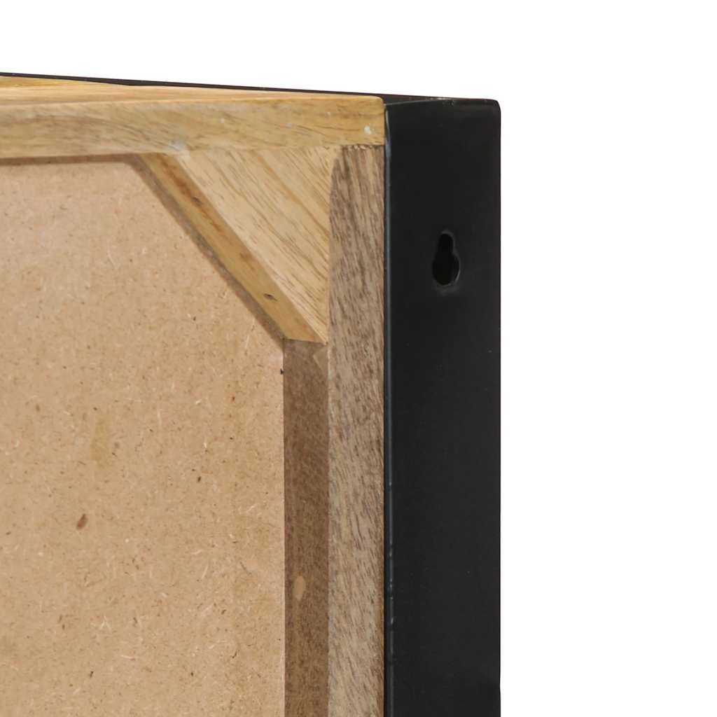 vidaXL Nachtkastje 40x35x40 cm massief ruw mangohout - Aashly