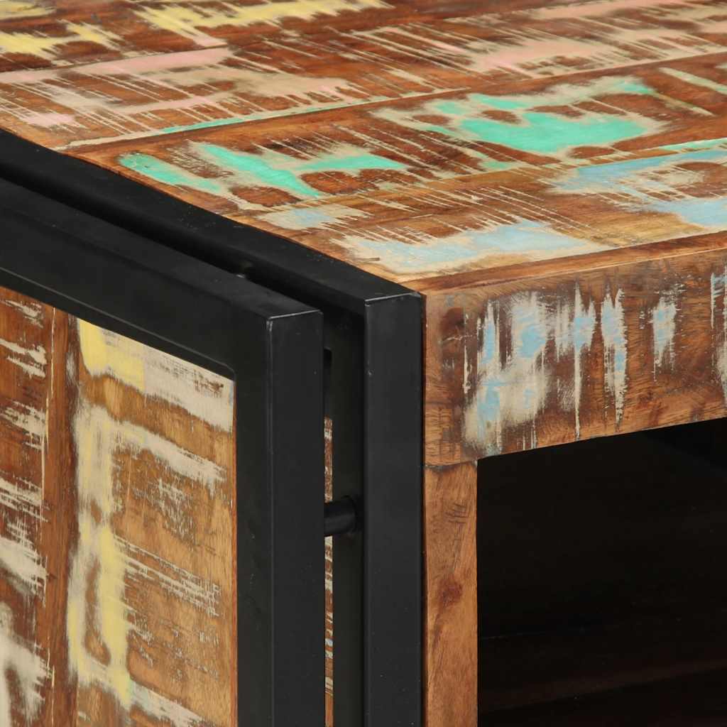 vidaXL Nachtkastje 40x40x59 cm Massief ruw hout Mango