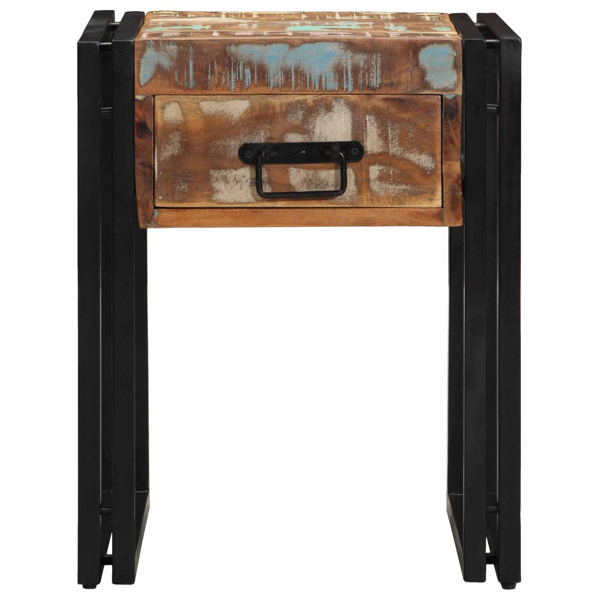 vidaXL Bijzettafel 40x40x50 cm massief ruw mangohout