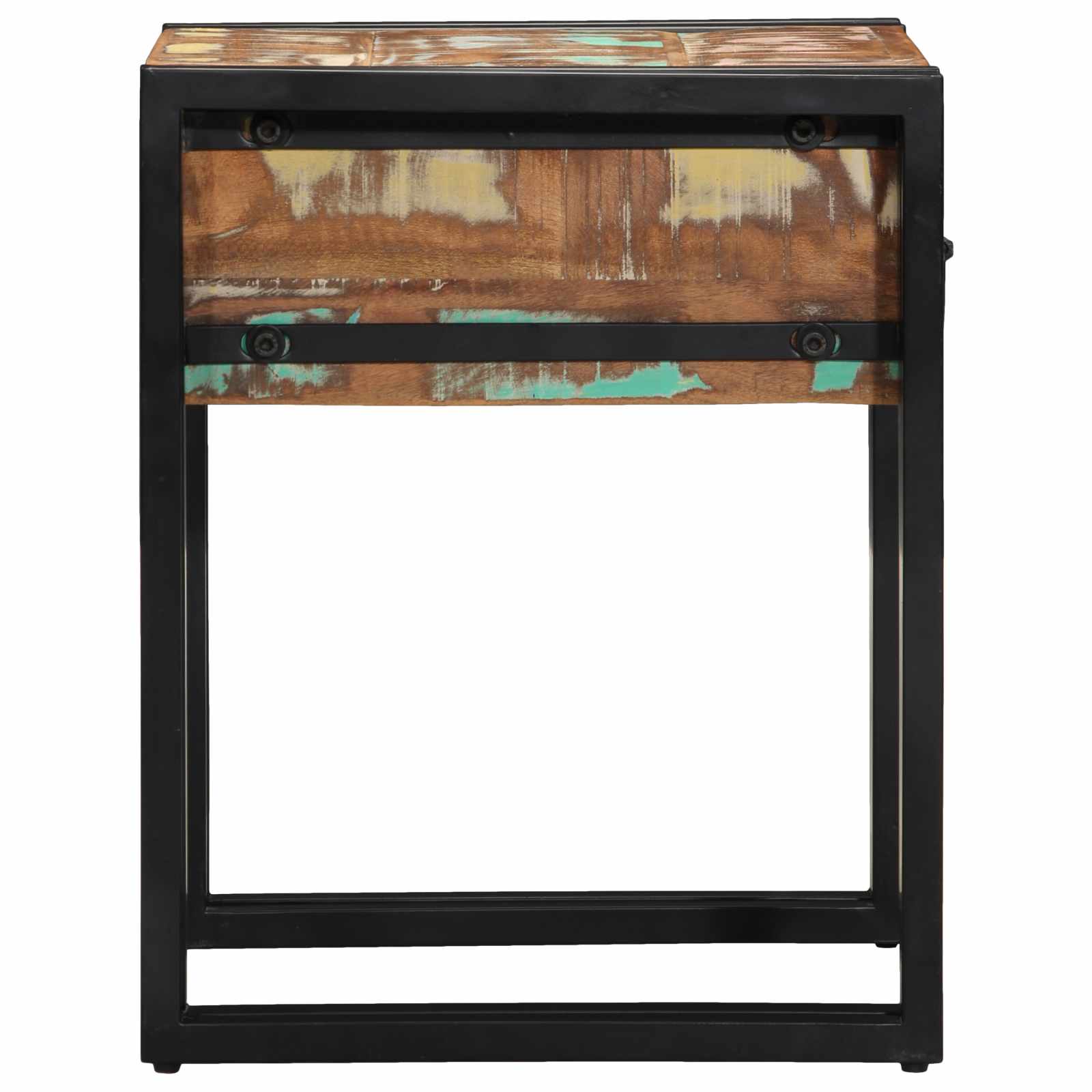 vidaXL Bijzettafel 40x40x50 cm massief ruw mangohout